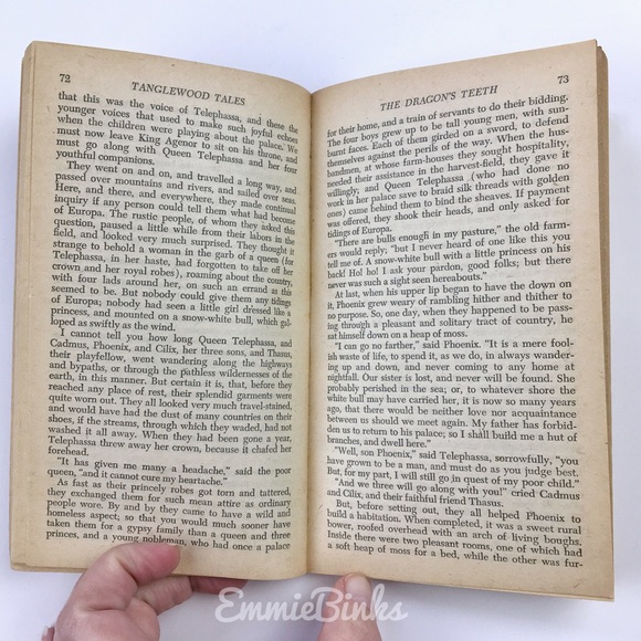 1968 Vintage Tanglewood Tales Paperback Book by Nathaniel Hawthorne /Illustrated - Picture 5 of 11